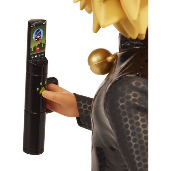 Figur - BANDAI - Mirakuløs - Sort Kat - 26 cm