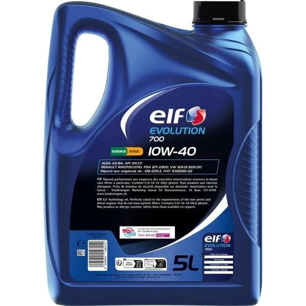 Moottoriöljy - ELF - Evolution 700 10W-40 - 5L