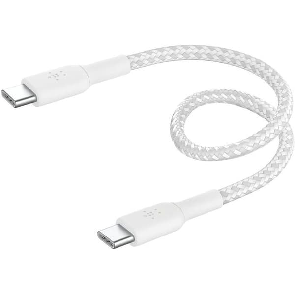 Flätad kabel - BELKIN - USB-C till USB-C - 0,15 m
