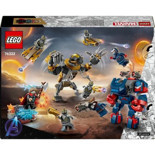 LEGO | Marvel 76322 Avengers: Endgame Thor vs. Chitauri - Leksaker för barn från 8 år