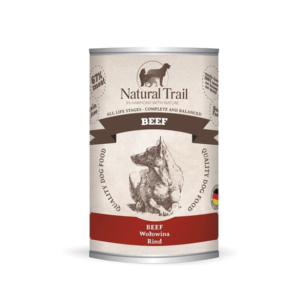NATURAL TRAIL Oksekød - Vådfoder til hunde - 400 g