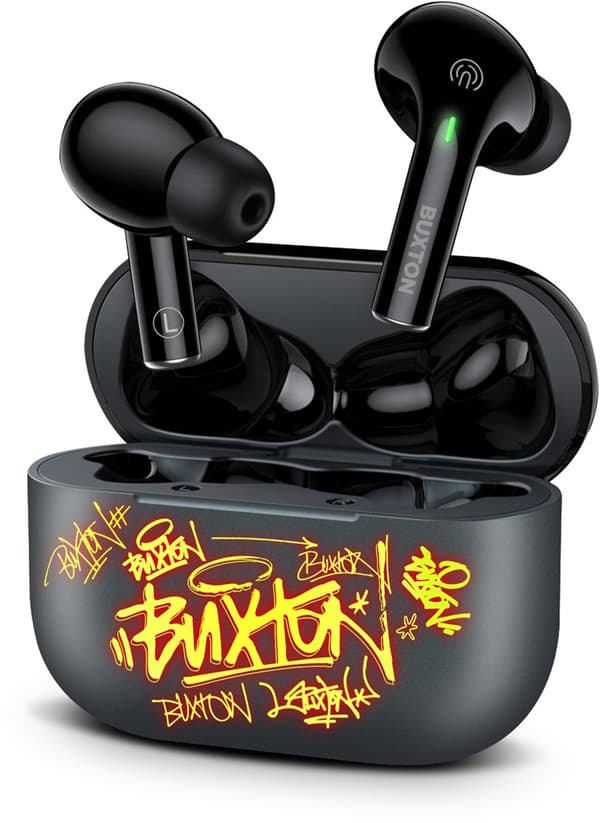 Buxton BTW4600 Grå - TWS in-ear hörlurar, grå