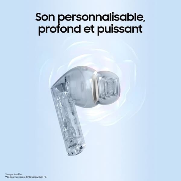 Samsung Buds3 FE svarta hörlurar