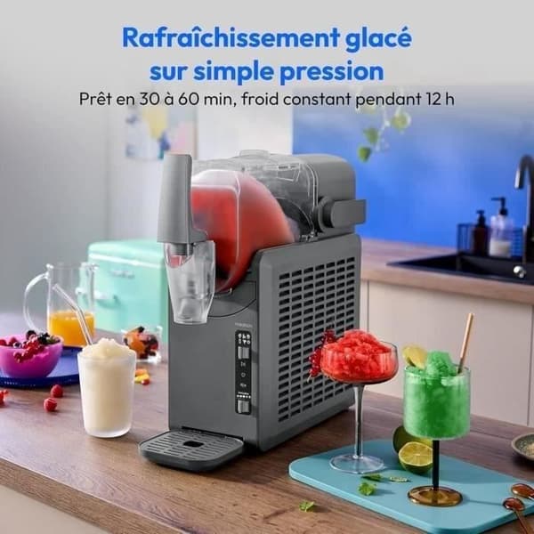 MEDION Is- och slushmaskin - MD12090 - 2,6 liters kapacitet - 5 program - 200W