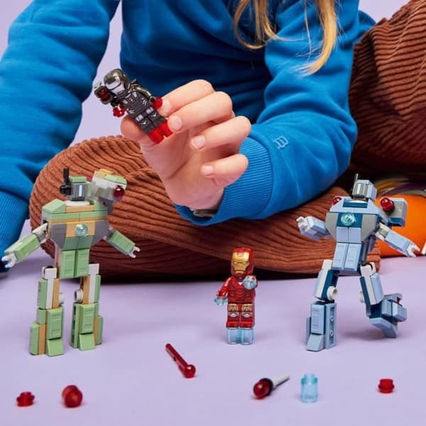 LEGO | Marvel 76320 Iron Man og War Machine vs. Hammers droner - Legetøj til 7-årige