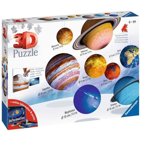 RAVENSBURGER 3D-palapeli Aurinkokunta