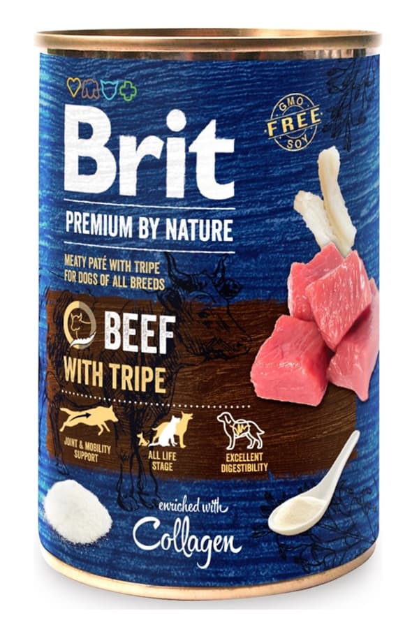 BRIT Premium by Nature Nötkött med vom - Våtfoder för hundar - 400 g