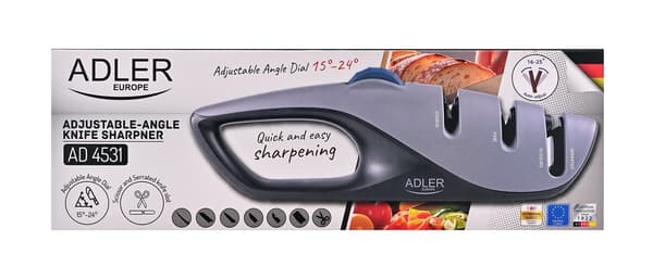 Veitsenteroitin ADLER AD 4531 Musta, Harmaa