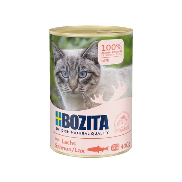 BOZITA Laksepaté - vådfoder til katte - 400 g