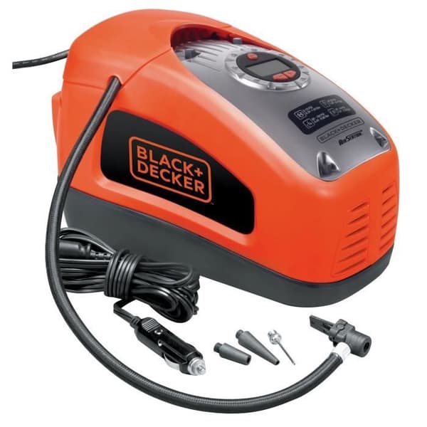 BLACK & DECKER Programmerbar kompressor 12 V / 220V 11 bar