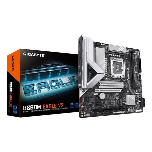 Moderkort - GIGABYTE - B860M EAGLE V2 - Micro-ATX-storlek - Intel B860-chipset - DDR5