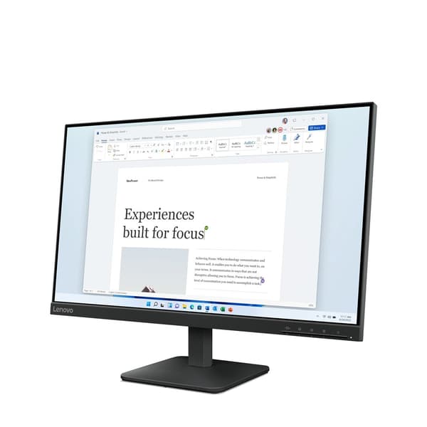 Lenovo L24-4e computerskærm 60,5 cm (23,8") 1920 x 1080 pixels Full HD LCD Sort