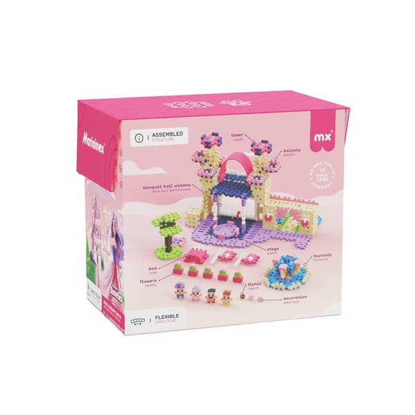 MARIOINEX Mini Waffle Princess-klossar, 280 bitar