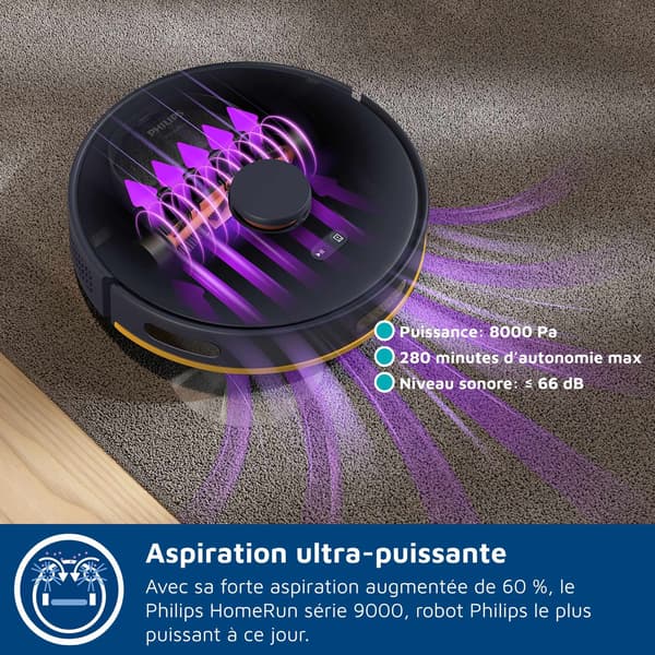 Robotstøvsuger - PHILIPS XU2000/15 - Effekt 6000 Pa - Lasernavigation