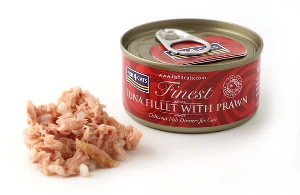 FISH4CATS Tunfilet med rejer - vådfoder til katte - 70 g