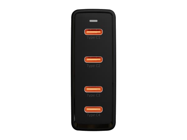 Seinälaturi USB-Cx4 PD 100W GAN musta