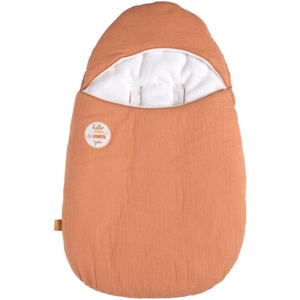 Vinterbädd - SAUTHON - SUNLIGHT - 0-4 månader - Bomullsmuslin - Terrakotta