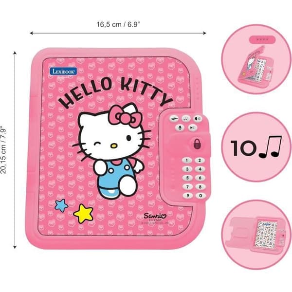 Hello Kitty elektroninen päiväkirja tallelokerolla