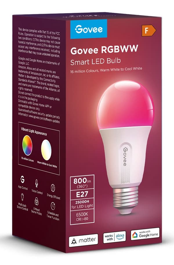 Govee Smart Wifi&BLE-pære 800 lm