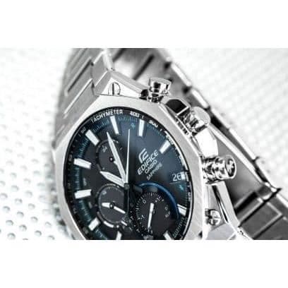 Klocka - CASIO - EQB-1100D-1AER - 51.1 mm - Rostfritt stål - Bluetooth Smart - Solcell