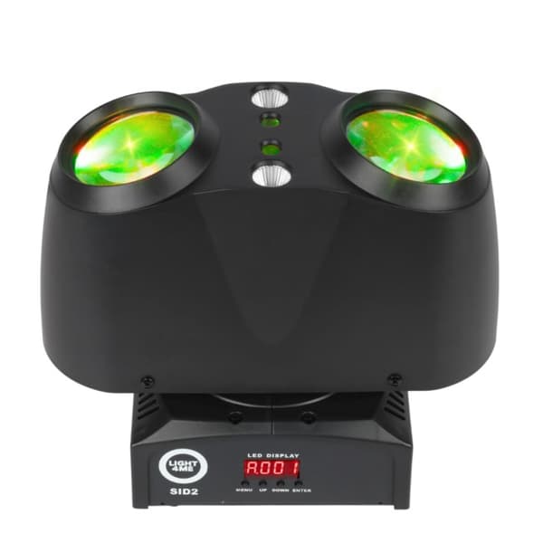 Light4Me SID2 - 4-in-1 LED-monitehostevalo + säde-/laser-/stroboefekti