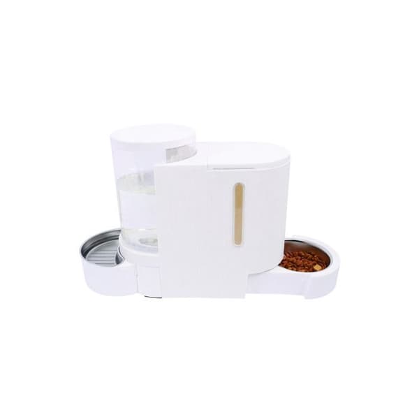 DUPLO Torrfoder- och vattenautomat - M PETS - 1,3 kg / 3 L - 40 x 16,2 x 29,1 cm - Vit