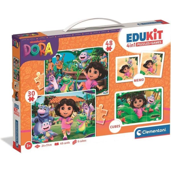 CLEMENTONI - Edukit 4 in 1 - Dora