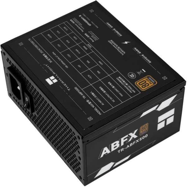 Ei-modulaarinen PC-virtalähde - THERMALRIGHT ABFX 500 - 80+ pronssi - musta