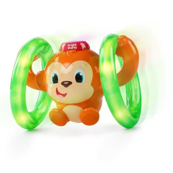 BRIGHT START Petit singe Roll & Glow