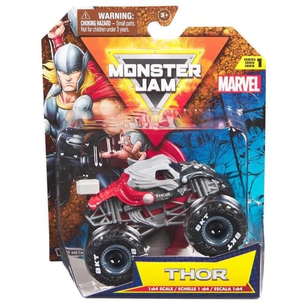 Monster Jam - Marvel 1:64 Monster Jam Serie 2 Køretøj - Tilfældig model