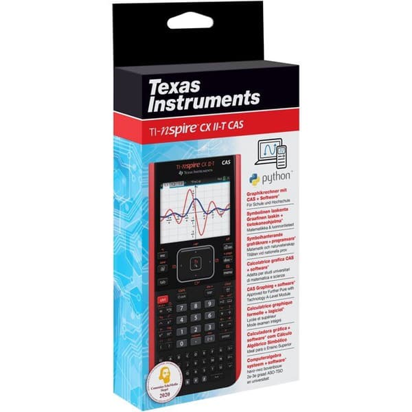 Graafinen laskin - TEXAS INSTRUMENTS - TI-Nspire CX CAS II-T - Musta