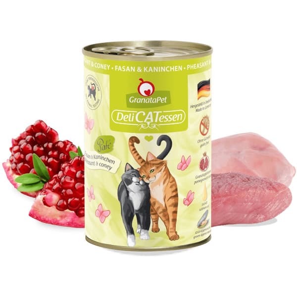 GRANATAPET DeliCATessen Fasan og kanin - vådfoder til katte - 400 g