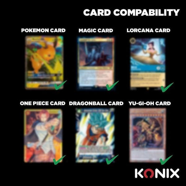 Premium ringbind - Konix - Samlerkortspil - Magic: The Gathering, Pokémon, Yu-Gi-Oh! - Sort