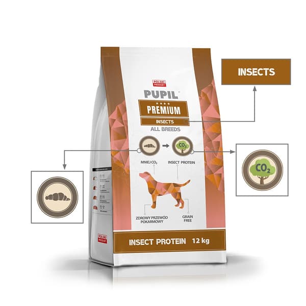 PUPIL Premium Insekter - tørfoder til hunde - 12 kg