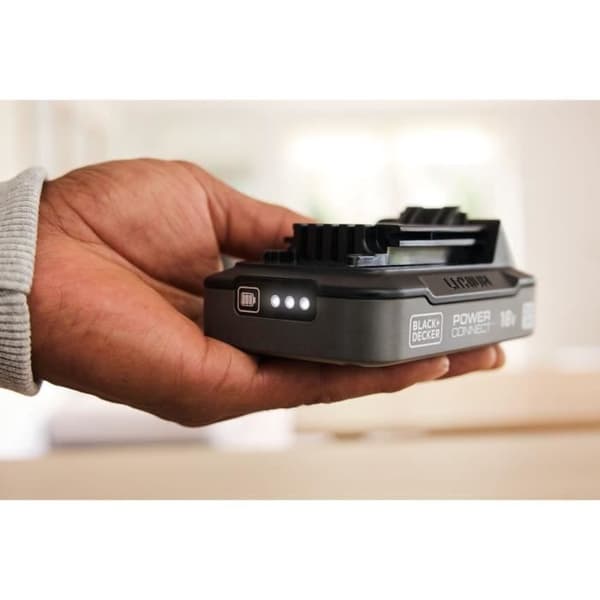 18V 2Ah Batteri - BLACK&DECKER - BDL2018S-XJ - Med ladeindeks
