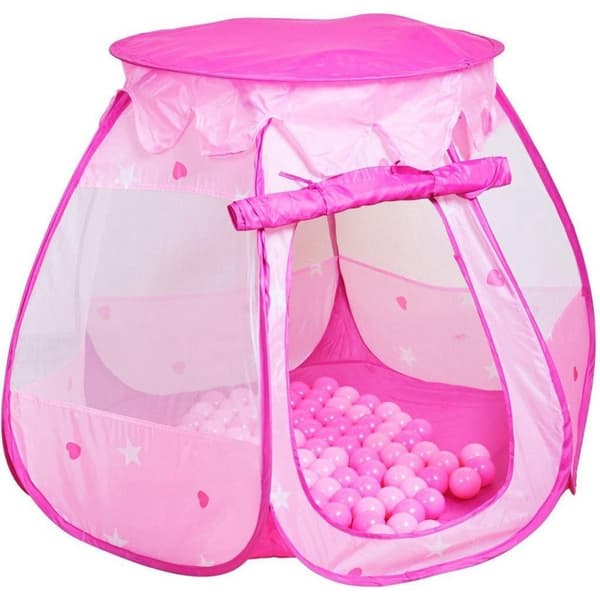 KnorrToys Legetelt med 100 Bolde Pink