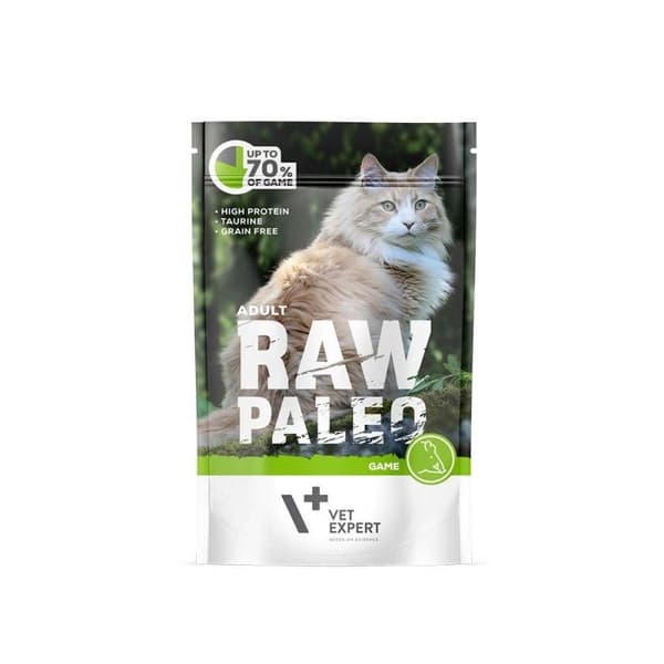 VETEXPERT Raw Paleo Adult Cat Venison - våtfoder för katter - 100 g