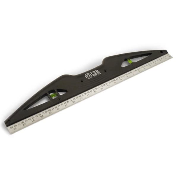 FARTOOLS Lineal med vaterpas - 60 cm