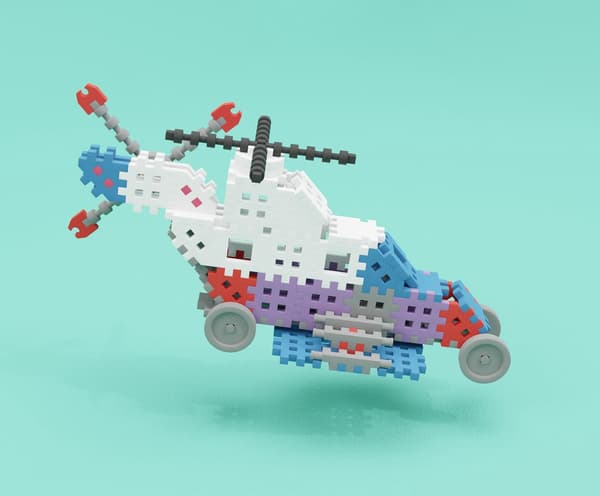 MARIOINEX Mini Waffle Byggklossar Constructor Expert, 301 delar