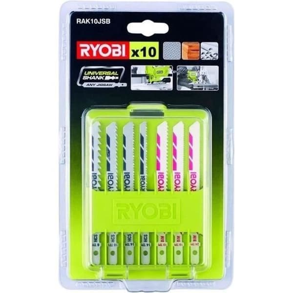 RYOBI Box 10 blad för sticksåg 102 mm