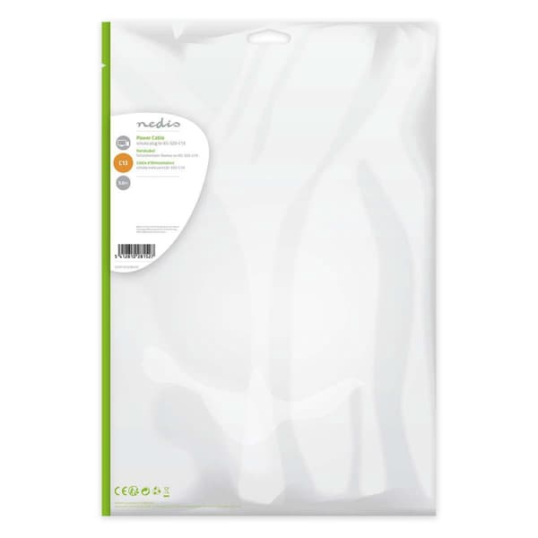 Nedis CEGP10030BK50 Strømkabel Schuko Han - IEC-320-C13 5,0 M Sort