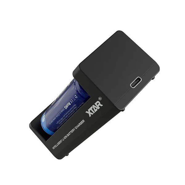 Batterioplader Li-ion 18650 USB-C - 2 stik