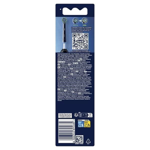 Borstar - ORAL-B - CROSS ACTION PRO - 8-pack - Svart