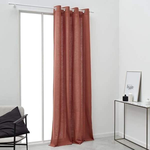 TODAY ringgardin - 140x240cm - 100% bomull - Terrakotta
