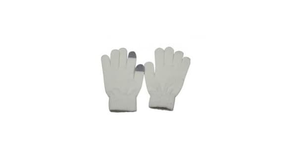 Dot Touch Screen Glove Ull Vit Storlek M/L