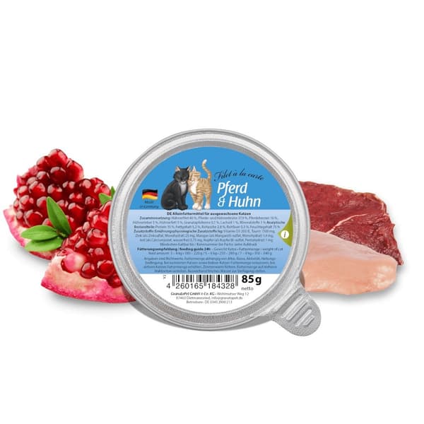 GRANATAPET Filet à la carte Hest med kylling - våd kattefoder - 85g