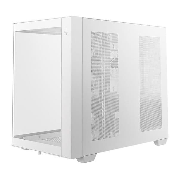 PC-chassi - DEEPCOOL - CG530U 4F - Midi-tower - Micro-ATX-formfaktor - Inkluderar 4 ARGB-fläktar - Vit
