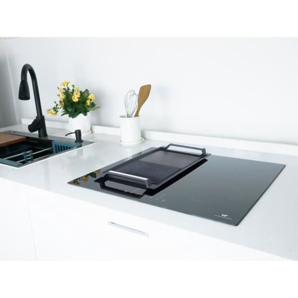 CONTINENTAL EDISON 4-zone induktionskogeplade CETI4ZFLEX3 - Flex - 7200W - 4 boostere - sort