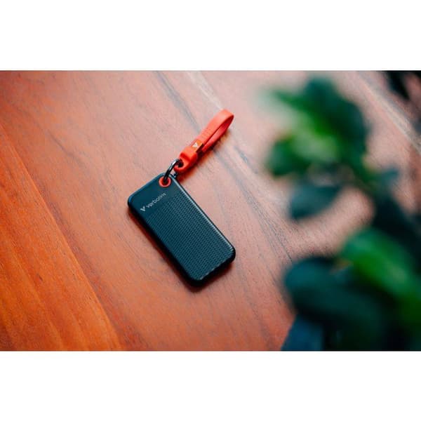 Ekstern SSD - VERBATIM - Pocket - 2TB - Sort/Rød