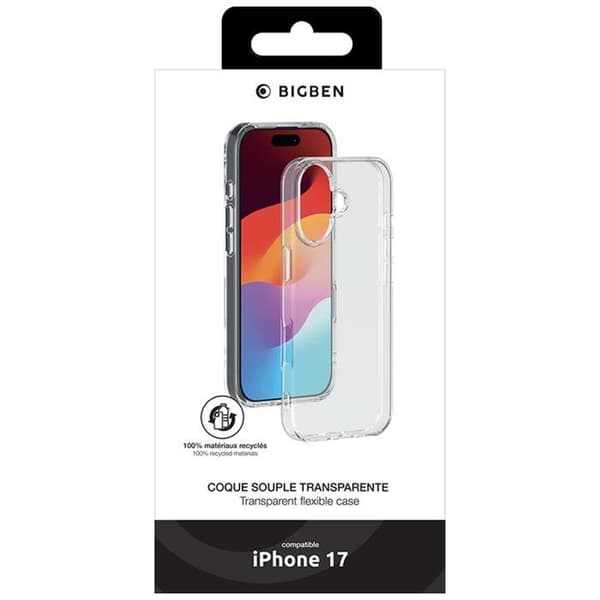 Silisoft-skal - iPhone 17 - Genomskinligt